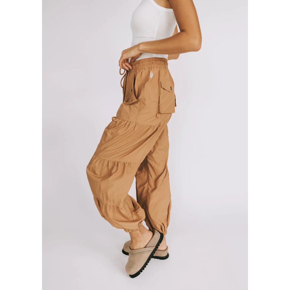 Free People Cargo Set Me Free Pants FP Ginger Womens size Medium - Picture 3 of 9